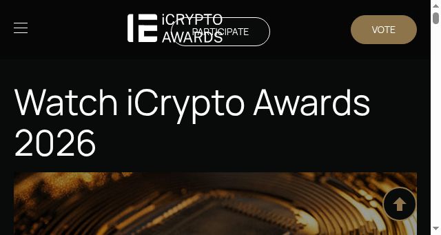 Screenshot of icryptoawards.com