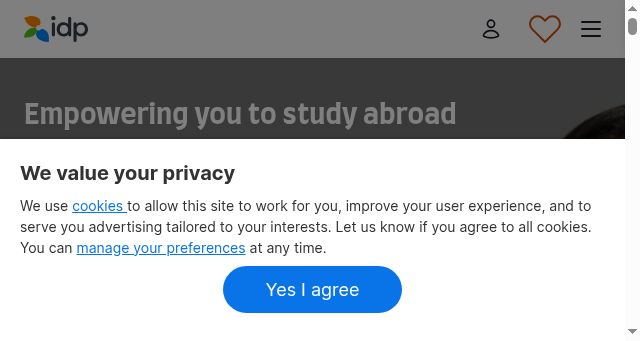 Screenshot of idp.com