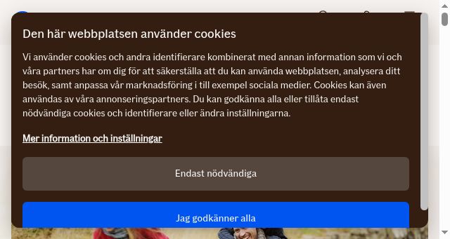 Screenshot of if.se
