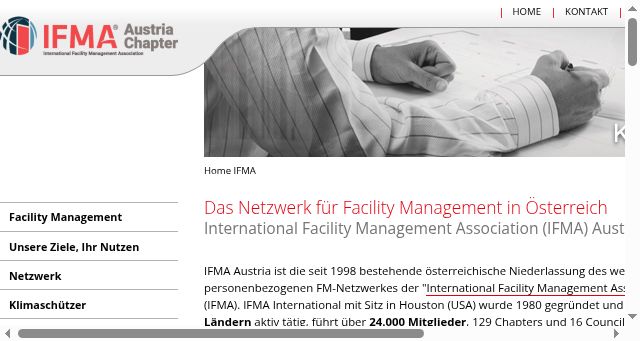 Screenshot of ifma.at