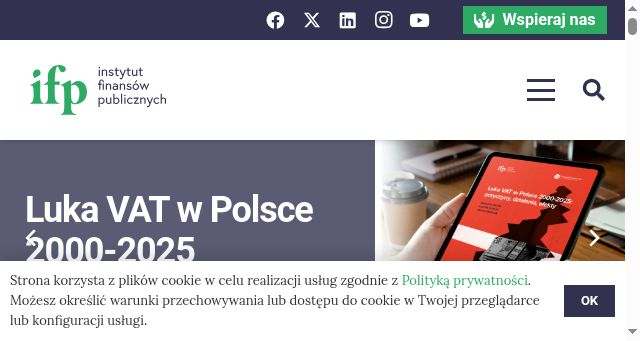 Screenshot of ifp.org.pl