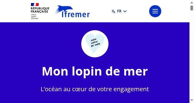 Screenshot of ifremer.fr