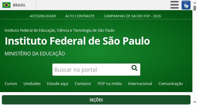 Screenshot of ifsp.edu.br