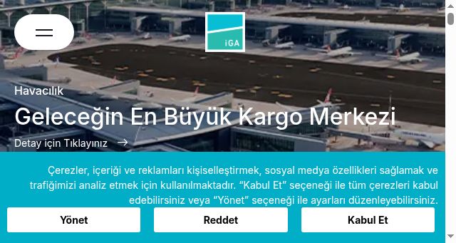 Screenshot of igairport.aero