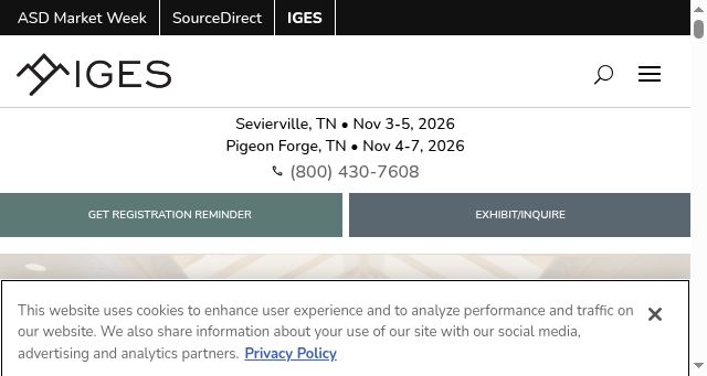 Screenshot of iges.us