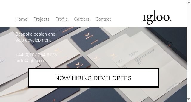 Screenshot of igloo.co