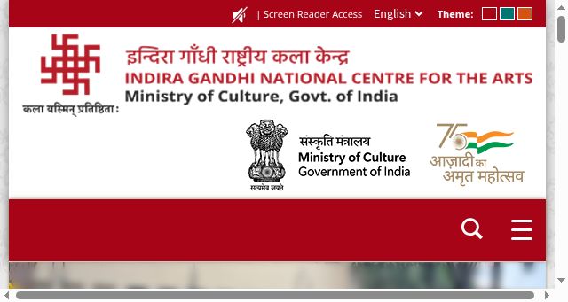 Screenshot of ignca.gov.in