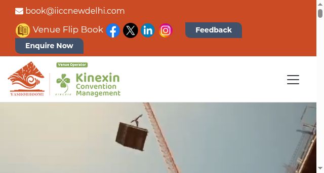 Screenshot of iiccnewdelhi.com