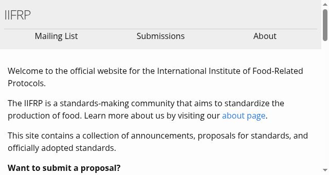 Screenshot of iifrp.org