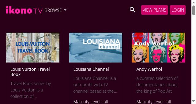 Screenshot of ikonotv.art