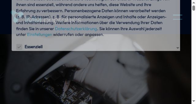 Screenshot of imm-photonics.de