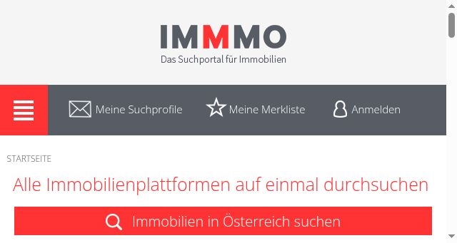 Screenshot of immmo.at