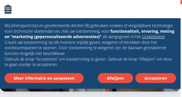 Screenshot of immopoint.be