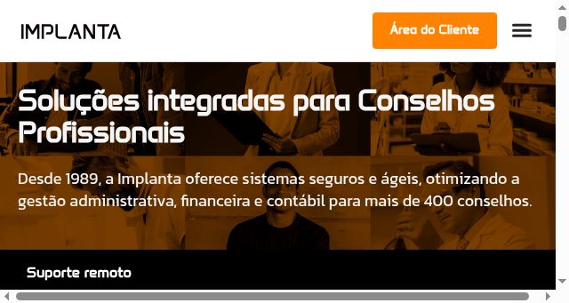 Screenshot of implanta.net.br