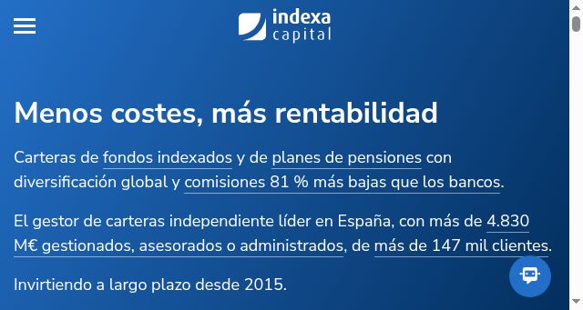 Screenshot of indexacapital.com