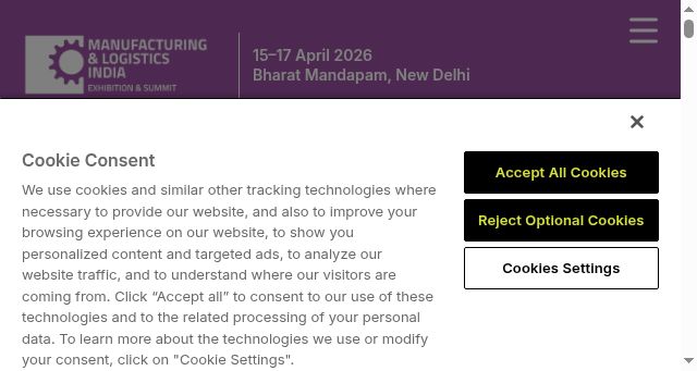 Screenshot of indiamanufacturingsummit.com