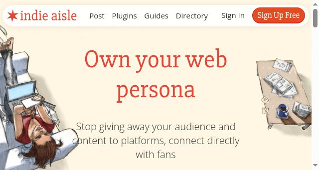 Screenshot of indieaisle.com