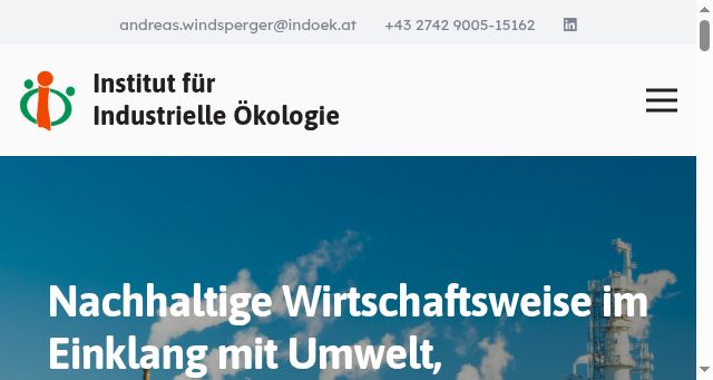 Screenshot of indoek.at