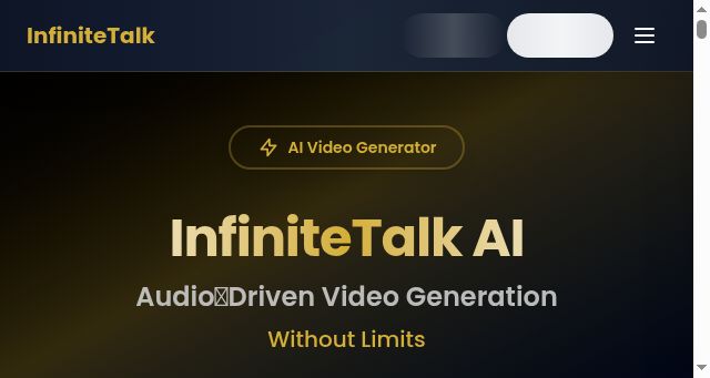Screenshot of infinitetalk.net