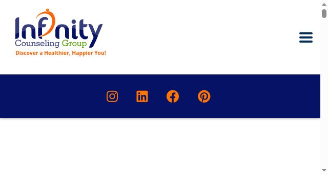 Screenshot of infinitycounselinggroup.com