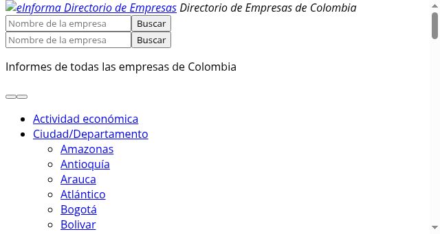 Screenshot of informacion-empresas.co