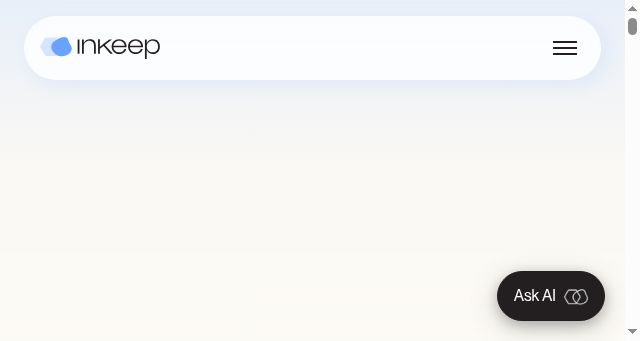 Screenshot of inkeep.com