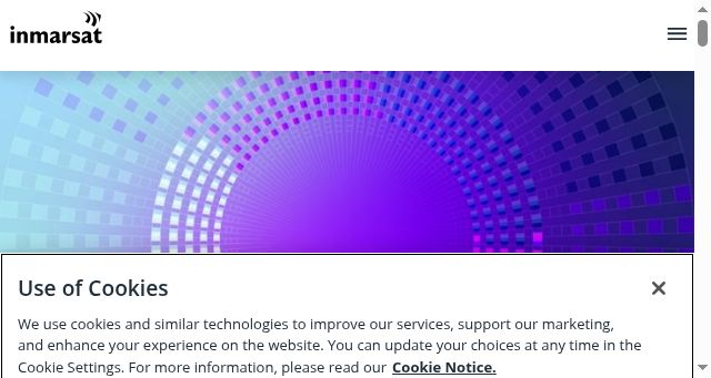 Screenshot of inmarsat.com