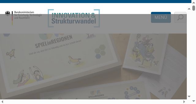 Screenshot of innovation-strukturwandel.de