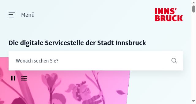 Screenshot of innsbruck.gv.at