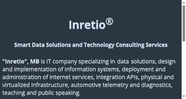 Screenshot of inretio.net