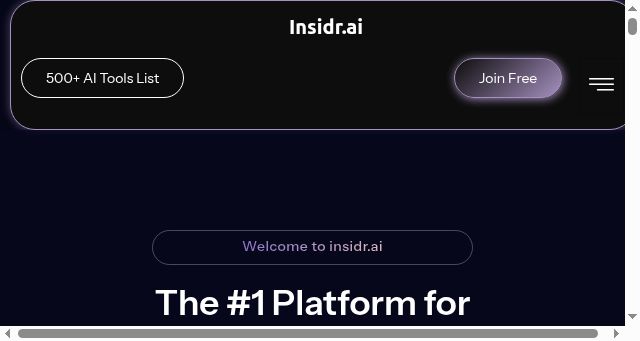Screenshot of insidr.ai