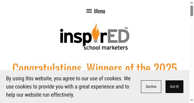 Screenshot of inspiredsm.com