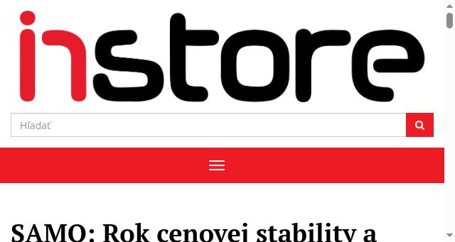 Screenshot of instoreslovakia.sk