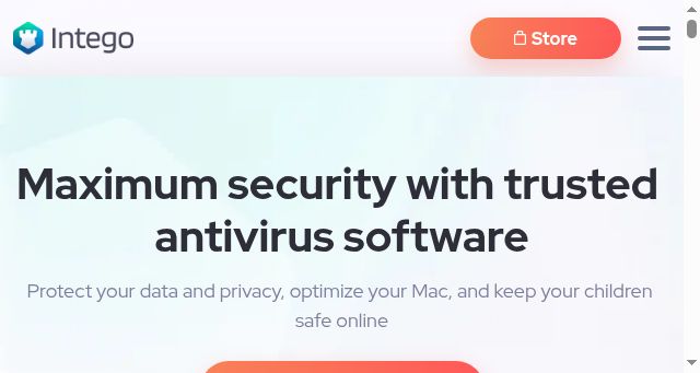 Screenshot of intego.com