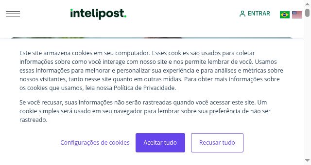 Screenshot of intelipost.com.br