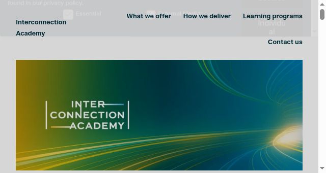 Screenshot of interconnectionacademy.net
