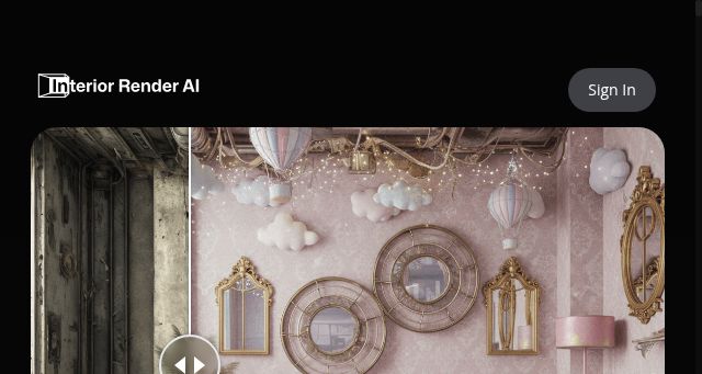 Screenshot of interior-render.com
