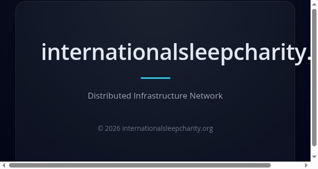 Screenshot of internationalsleepcharity.org