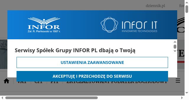 Screenshot of interpretacje.pl