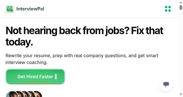 Screenshot of interviewpal.com