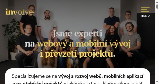 Screenshot of involve.cz