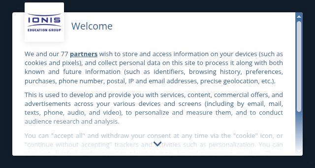 Screenshot of ionis-group.com