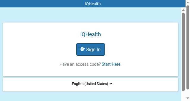 Screenshot of iqhealth.com