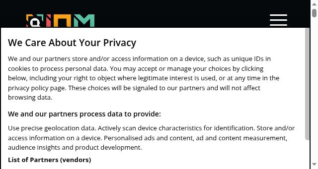 Screenshot of iqm.com