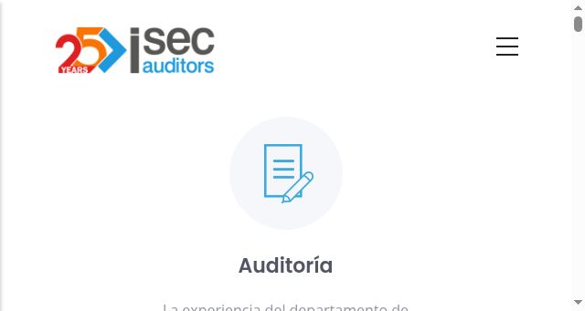 Screenshot of isecauditors.com