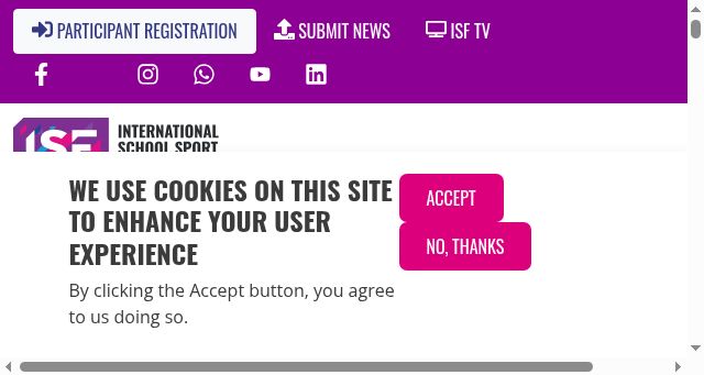 Screenshot of isfsports.org