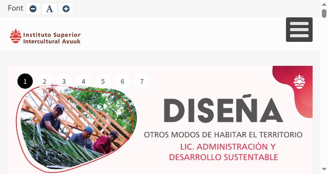 Screenshot of isia.edu.mx