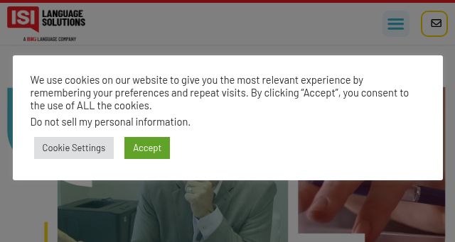 Screenshot of isilanguagesolutions.com