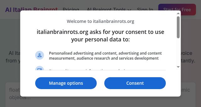 Screenshot of italianbrainrots.org