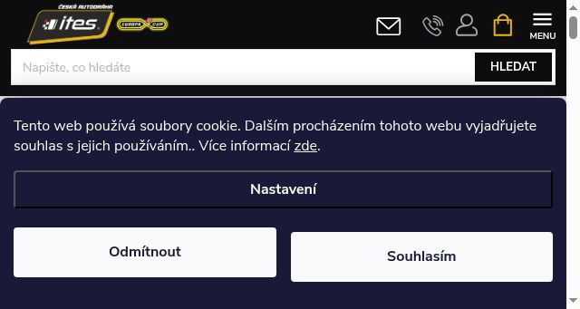 Screenshot of ites.cz